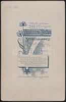 1918 Táncospár, keményhátú fotó Ferentzy és Kováts székelyudvarhelyi műhelyéből, 16,5×10,5 cm