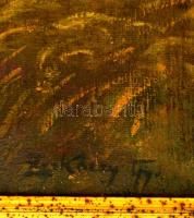 Zorkóczy jelzéssel: Nyár a mezőn. Olaj, vászon, keretben, 63×95 cm