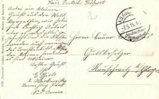 Munkács, Mukacheve, Mukacevo; Vásár tér piaci árusokkal, római katolikus templom / market square wit...