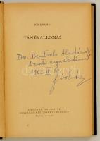 Sós Endre: Tanúvallomás. Bp.,1962, Magyar Izraeliták Országos Képviselte. Kiadói félvászon-kötés. A ...
