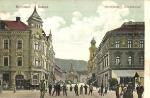 Brassó, Kronstadt, Brasov; Kolostor utca / Klostergasse / street view (EK)