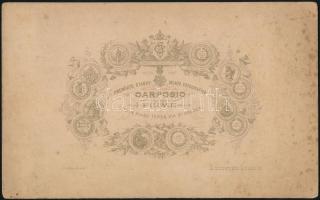 cca 1900 Fiumei kikötő, Ilario Carposio műterméből, foltos, 14×22 cm