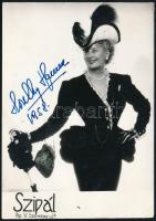 1958 Honthy Hanna színésznő aláírt fotója. Szipál jelzett fotó 6x10 cm