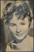 cca 1955 Töröcsik Mari színésznő dedikált képeslap .9x13 cm
