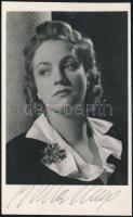 Bulla Elma (1913-1980) színésznő aláírása őt ábrázoló fotólapon