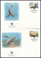 WWF Dugong set 4 FDC WWF: Dugong sor 4 db FDC-n