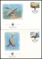 WWF: Dugong set on 4 FDC WWF: Dugong sor 4 db FDC-n