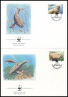 WWF Dugong set 4 FDC WWF: Dugong sor 4 db FDC-n