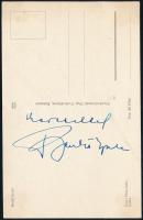 Benkő Gyula színművész aláírása őt ábrázoló képeslapon 9x14 cm