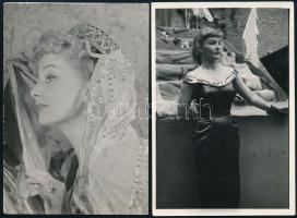 cca 1960 16 db kisméretű aláírt színészfotó. Mind aláírt, mind különböző 7x9 cm