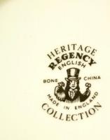 Jelzett angol állatos süteményes tányérok ( 4db), matricás, hibátlan, d: 15,5 cm ( 4×)