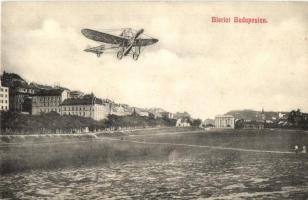 Budapest I. Bleriot gépe a Vérmező felett