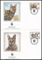 WWF: Serval set on 4 FDC WWF: Szervál sor 4 FDC-n