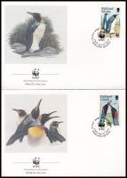 WWF Penguin 4 FDC WWF: Pingvin 4 db FDC