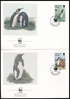1991 WWF: Pingvin 4 db FDC Mi 538-541