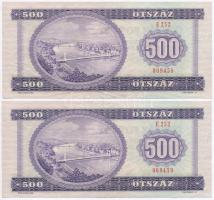 1975. 500Ft (2x) sorszámkövetők T:I-,II