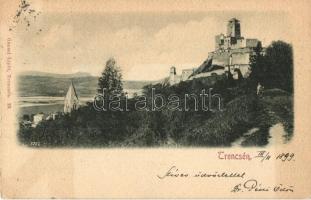 1899 Trencsén, Trencín; vár. Gansel Lipót kiadása / castle