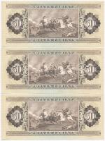 1989. 50Ft (3x) sorszámkövetők T:I