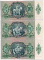 1936. 10P (3x) sorszámkövetők T:I,I-