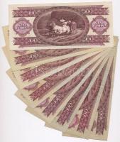 1957-1995. 100Ft (8xklf) T:III szép papír