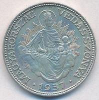 1937. 2P Ag "Madonna" T:2 Adamo P7