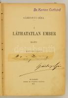 Gárdonyi Géza: A láthatatlan ember. Bp.,(1907), Singer és Wolfner. Második kiadás. Kiadói illusztrál...