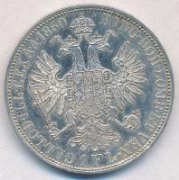 Ausztria 1860A 1Fl Ag "Ferenc József" T:1-
Austria 1860A 1 Florin Ag "Franz Joseph&q...