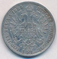 Ausztria 1884. 1Fl Ag "Ferenc József" T:1-,2 
Austria 1884. 1 Florin Ag "Franz Josep...