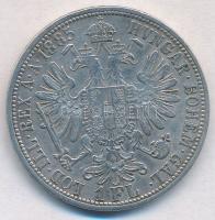 Ausztria 1885. 1Fl Ag "Ferenc József" T:2- 
Austria 1885. 1 Florin Ag "Franz Joseph&...