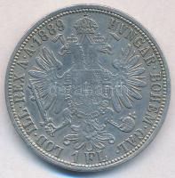 Ausztria 1889. 1Fl Ag "Ferenc József" T:2,2- 
Austria 1889. 1 Florin Ag "Franz Josep...