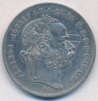 1879KB 1Ft Ag "Ferenc József / Középcímer" T:1-,2  Adamo M15