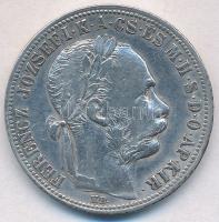 1890KB 1Ft Ag "Ferenc József / Fiume címer" T:2,2-  Adamo M15