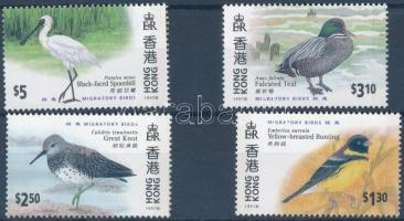 HONG KONG International Stamp Exhibition, migratory birds set, HONG KONG nemzetközi bélyegkiállítás, vándormadarak sor