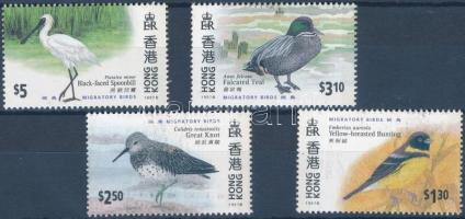 HONG KONG nemzetközi bélyegkiállítás, vándormadarak sor, HONG KONG  International stamp exhibition, migratory birds set