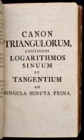 Christian L. B. de Wolf: Tabulae sinuum atque tangentium tam naturalium, quam artificalium una cum l...