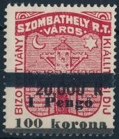 1932 Szombathely bizonyítvány kiállítási díj 41 sz. bélyeg (4.000)