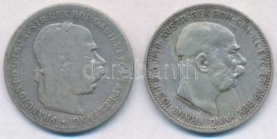 Ausztria 1893-1912. 1K Ag "Ferenc József" (2x) T:2-,3,2
Austria 1893-1912. 1 Corona Ag &q...