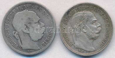 1894KB 1K Ag + 1915KB 1K Ag "Ferenc József" (2x) T:3,2