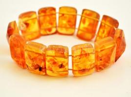 Borostyán nyaklánc és karkötő, 2 db