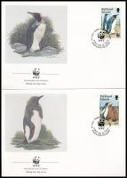 WWF: Penguin 4 FDC WWF: Pingvin 4 db FDC