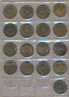 Szovjetunió 1955-1989. vegyes éremgyűjtemény, négylapos berakóban 1-2-5-10-15-20k címletek + 1991. 1...