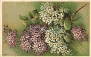 37 db RÉGI csendéletes művész motívumlap, olajfestmény lapokkal és lithokkal / 37 pre-1945 still lif...