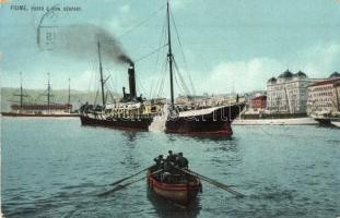 Fiume - 3 db régi képeslap / 3 pre-1945 postcards