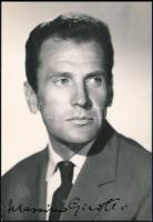Massimo Girotti (1918-2003) olasz filmszínész aláírt fotója / Autograph signed photo of Massimo Girotti Italian actor.