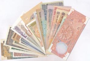 32db-os vegyes külföldi bankjegy tétel, benne Mongólia, Ceylon / Srí Lanka és India T:I-IV 
32pcs o...