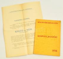 1901 Szeged, a Szeged és Népe c. kiadvány előfizetési íve + 1938 A Révai testvérek kiadványjegyzéke 66p.