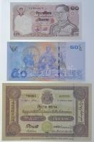 Thaiföld 8db-os vegyes bankjegy tétel T:I-III Thailand 8pcs of various banknotes C:UNC-F