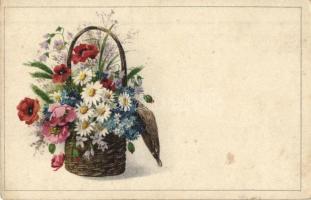 12 db RÉGI díszes, dombornyomott és litho üdvözlőlap, vegyes minőség / 12 pre-1945 decorated, emboss...