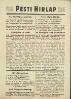 1936 XI. Olympic games Belrin Hungarian victories