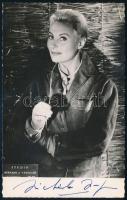 Michele Morgan (1920-2016) francia színésznő saját kezű aláírása őt ábrázoló fotólapon / autograph signature of Michele Morgan French actress